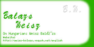 balazs weisz business card